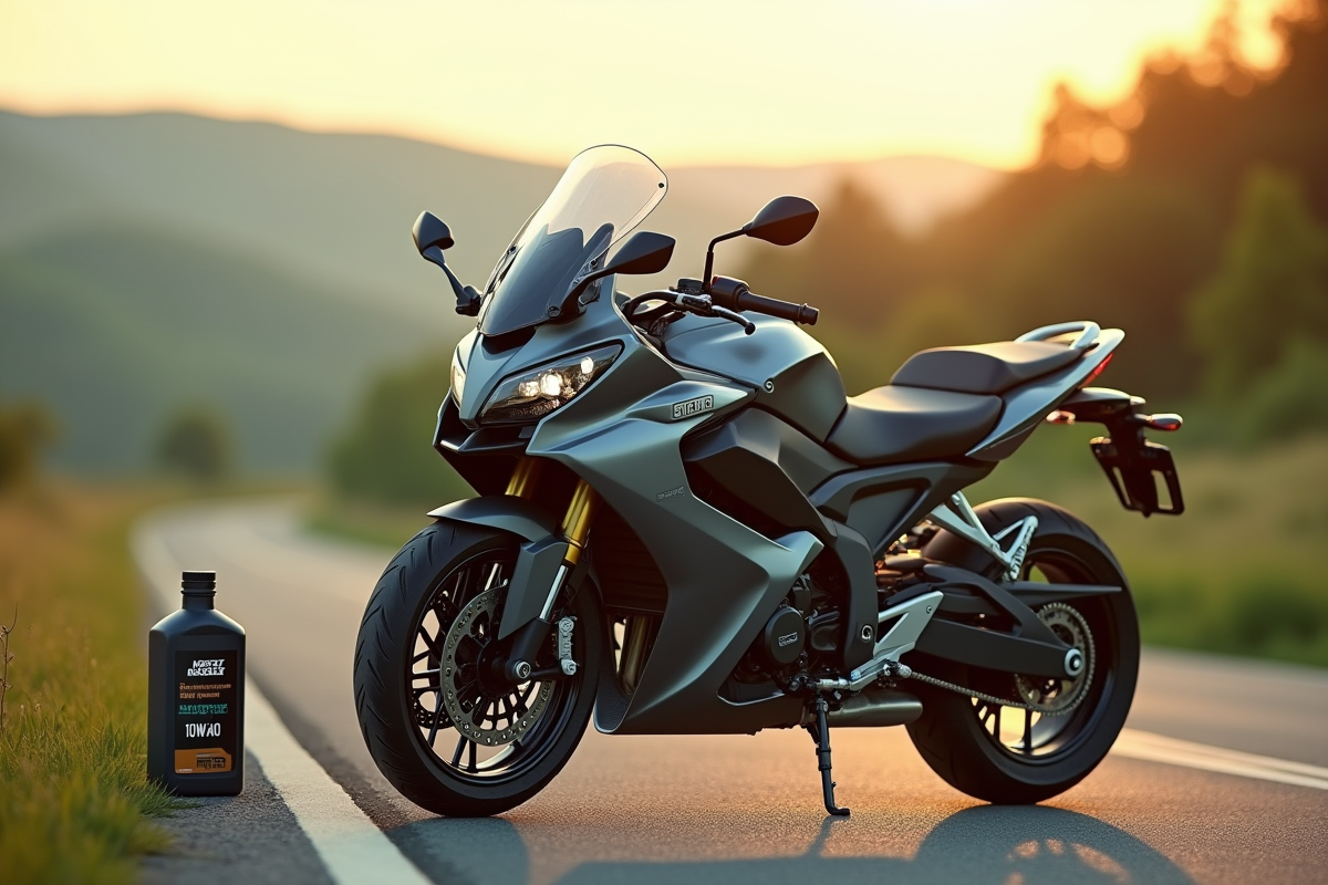 moto huile